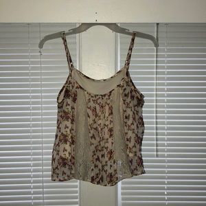 Large Flowery crop top